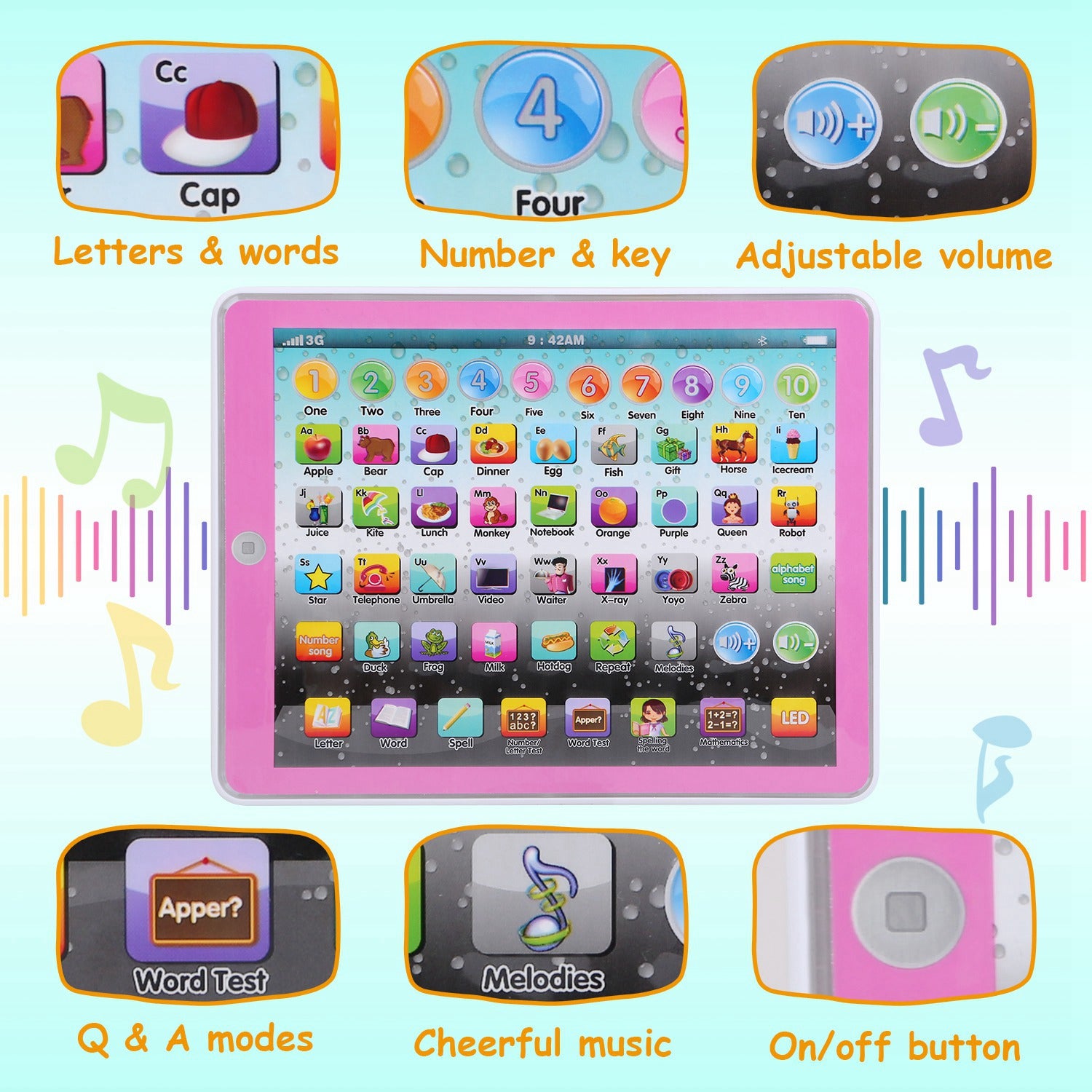 Toddler  Educational Learning Study Tablet